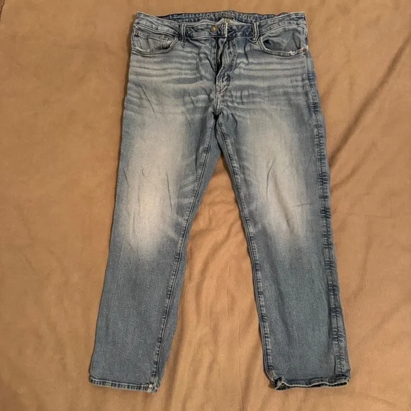 American Eagle AirFlex+ Slim Straight Fit Jeans - Men’s 38x30 - Picture 1 of 10